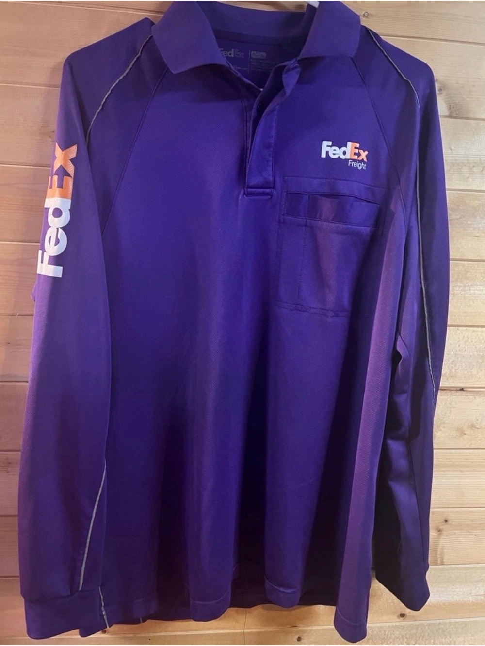 Fed Ex Freight Stan Herman long sleeve polo Medium
